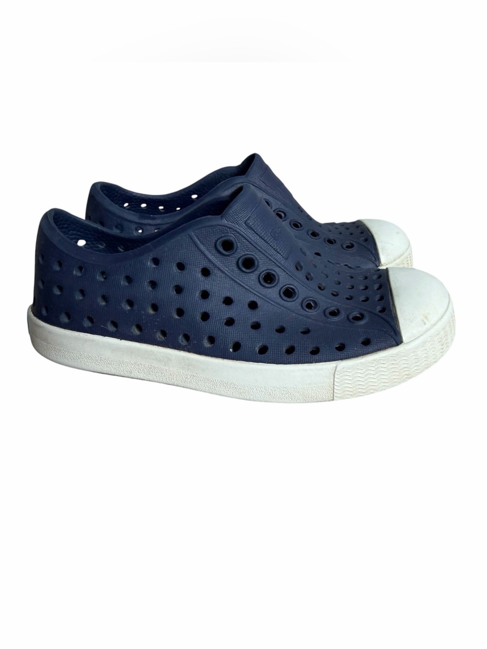 Native Shoes Kids Jefferson Slip On Water Sneaker size Toddler 8 Navy Outdoor